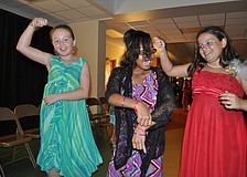 Lizzy Ebury, Anmarie Jeter and Jordan Cangro beat their fathers to the dance floor.