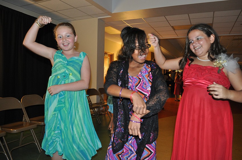 Lizzy Ebury, Anmarie Jeter and Jordan Cangro beat their fathers to the dance floor.