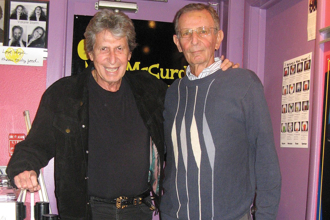 Comedian David Brenner and Vice Mayor David Brenner hang out after the comedianÃ¢â‚¬â„¢s Feb. 7 performance, at McCurdy's Comedy Club. Courtesy photo.
