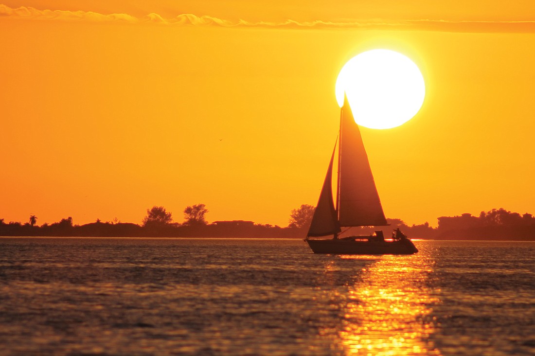 Nancy Hathaway submitted this photo of a sunset on Sarasota Bay.