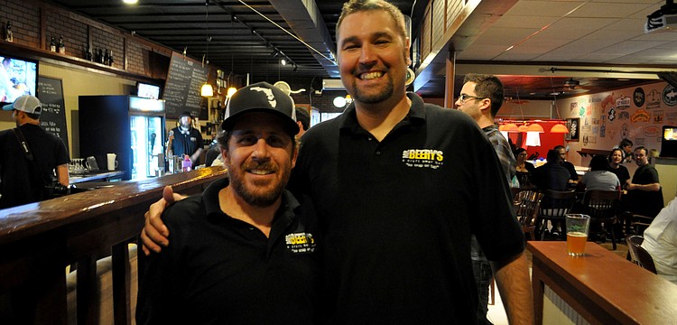 Mr. Beeryâ€™s owner, Mark Tuchman with Scooter Maloney