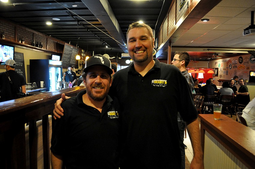 Mr. Beeryâ€™s owner, Mark Tuchman with Scooter Maloney