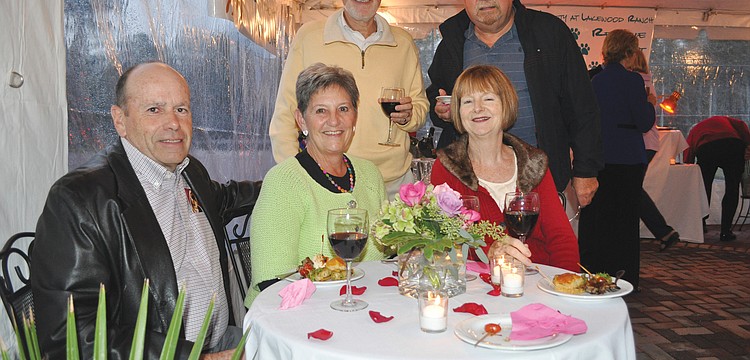 Ray and Linda Baker and Jane Thompson, seated, with Brian Thompson and Steve Peters, standing