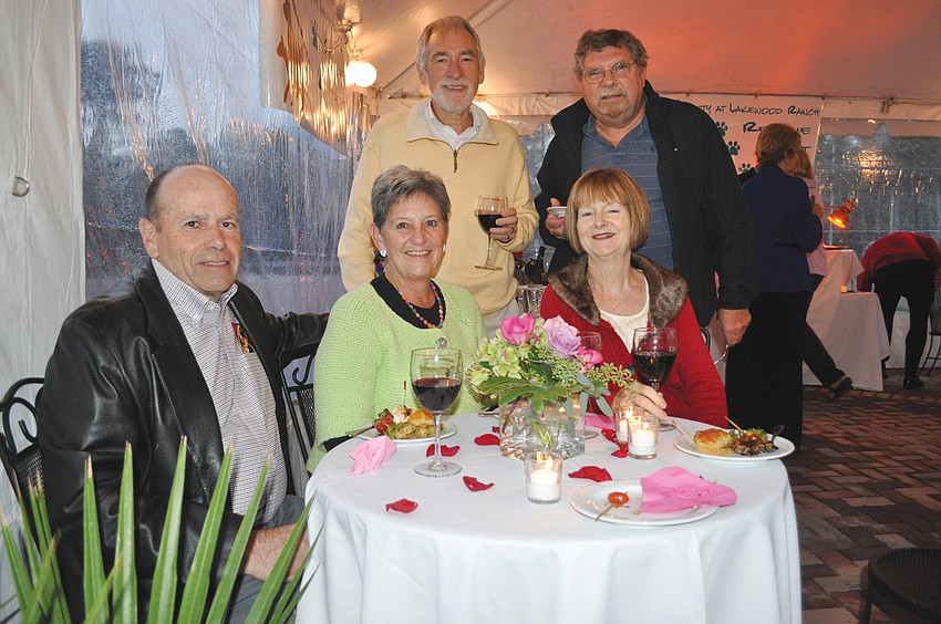 Ray and Linda Baker and Jane Thompson, seated, with Brian Thompson and Steve Peters, standing
