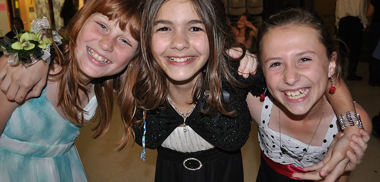 Olivia Harrison, Jillian Mazure and Kaitlin Yawn all are in the fifth grade.