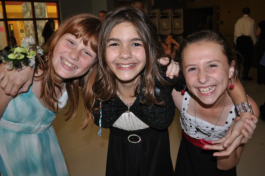 Olivia Harrison, Jillian Mazure and Kaitlin Yawn all are in the fifth grade.