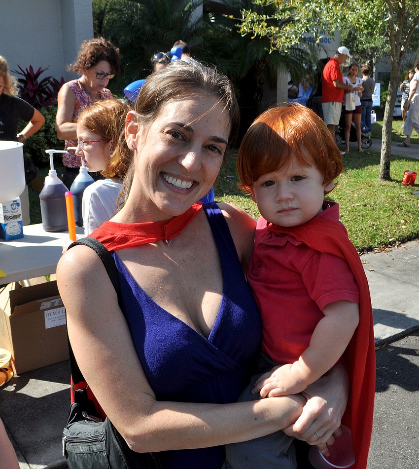 Liana Bryant and her son, Woody.