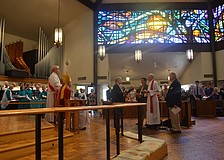 The Rt. Rev. Dabney Smith of the Diocese of Southwest Florida was present at the installation of Rev. John C. N. Hall Saturday, Feb. 23 to present him as the new rector.