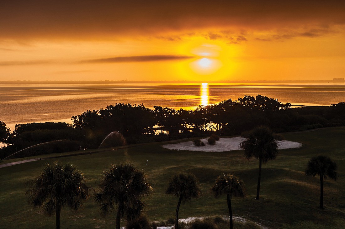 John Pan submitted this sunrise photo, taken over the eighth hole at the Longboat Key Club golf course.