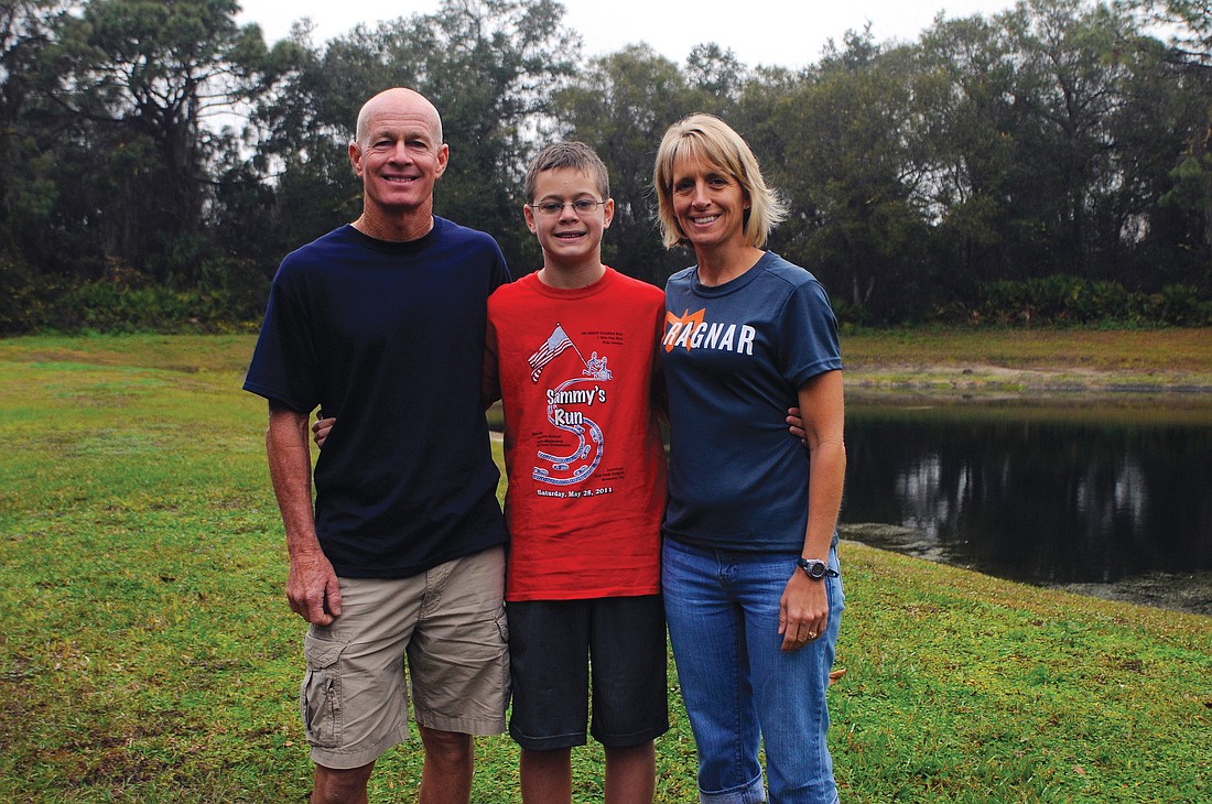 Panther Ridge residents Ed and Joni Reid met while running and have since shared their love of the sport with their 12-year-old son, Jonathan, who runs cross-country for Nolan Middle School.