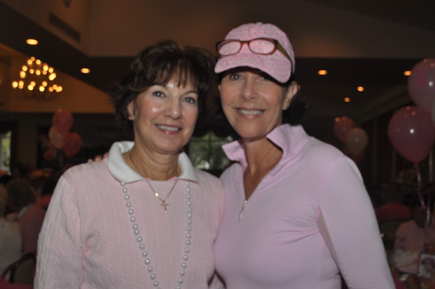 Donna Pettinato, event chairwoman, and Arleen Klein, For the Cure treasurer