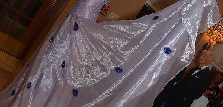 Fourteen-year-old student at the Sarasota School of Arts and Science Taylor Destasio performs the peacock dance.