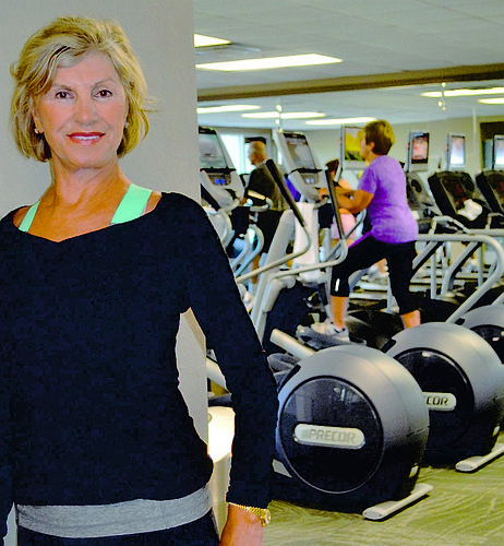 "Aerobic Grandma" Isabella Paspa at her home-away-from-home, the Longboat Key Club Fitness Center. Molly Schechter.