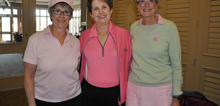 Janice Woods, Verla Heotis and Irene Ward promoted "Play for Pink" accessories.