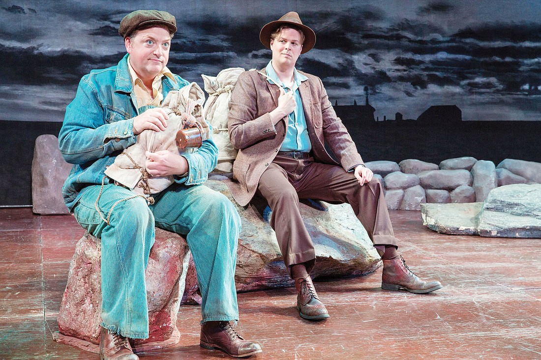 Michael Hendrick as Lennie Small and Sean Anderson as George Milton in "Of Mice and Men." Courtesy photo.