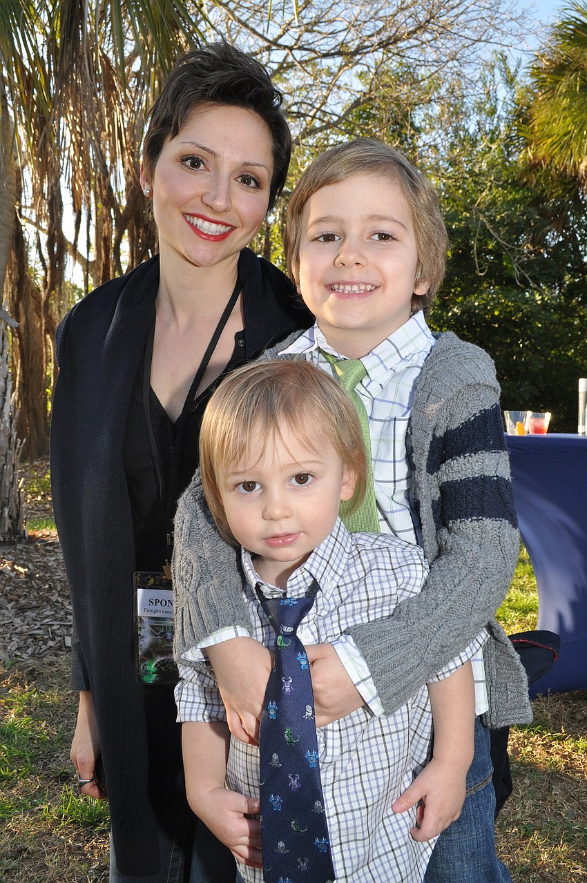 Talia Famiglio with Miles and Remi Craddock