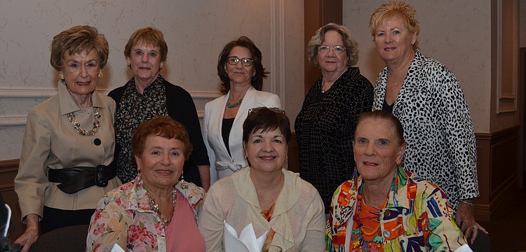 Bobbie Donlon, Angelina Ciocca, Mary Wiesner, Marykate Rowan, Patricia Schultz, Ginnyann Coppola, Ginette Mueller and Pat Bennison