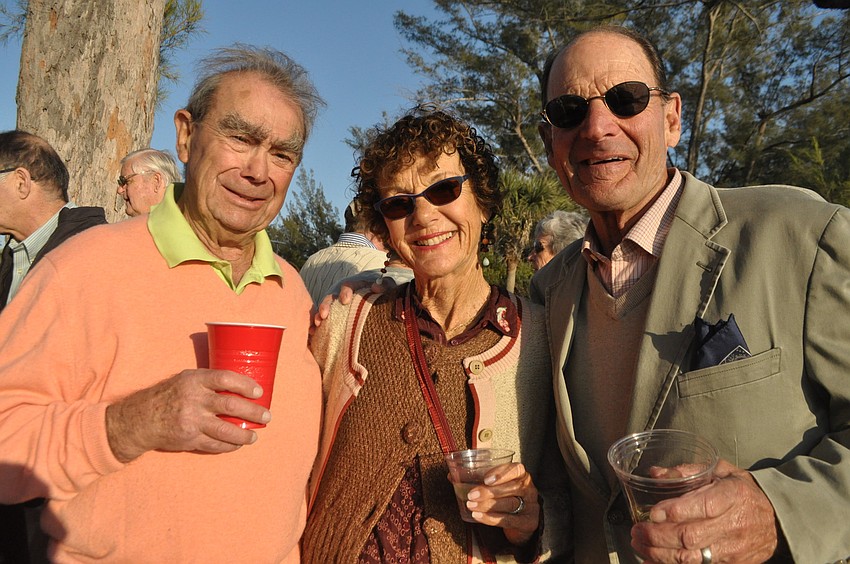 Milt Zussman with Barbara and Daniel Herz