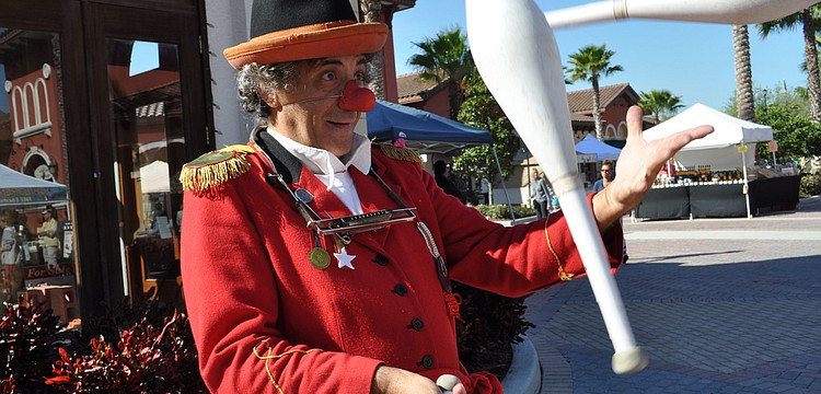 Spaghetti the Clown, also known as Marcelo Perez, entertained the children.