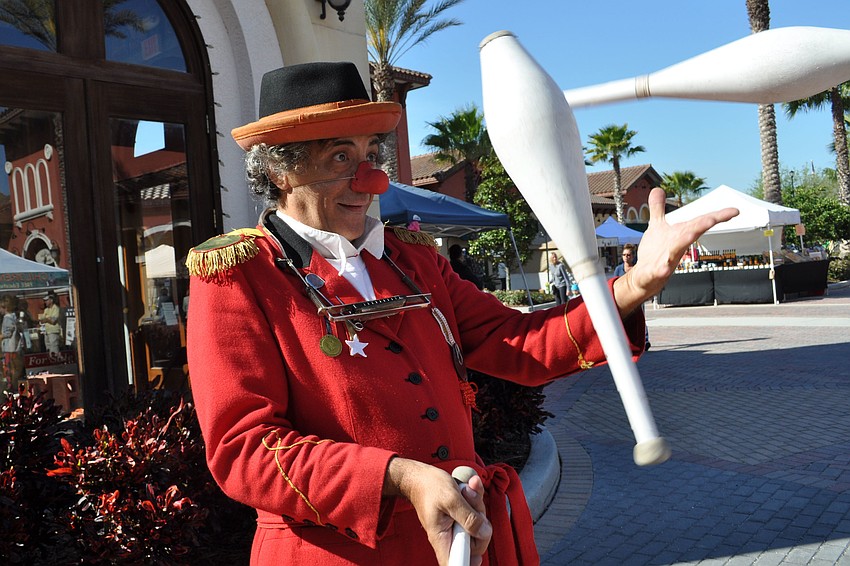 Spaghetti the Clown, also known as Marcelo Perez, entertained the children.
