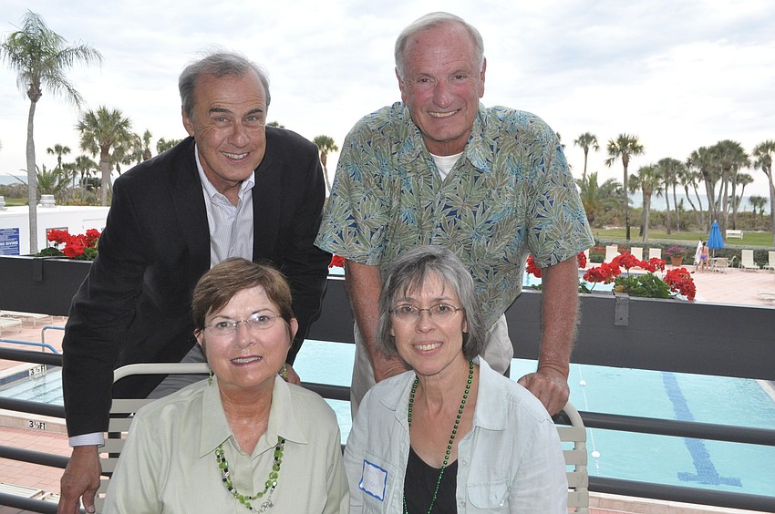 front, Martha Hildreth and Nancy Koran, back, Bob Koran and Jim Hildreth