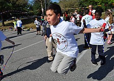 Ten-year-old Ethan Pino was determined to master his jump-roping skills.