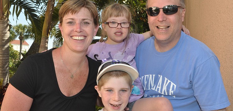 Sarah, Mike, Bobby, 7, and Maria Alzamora, 5