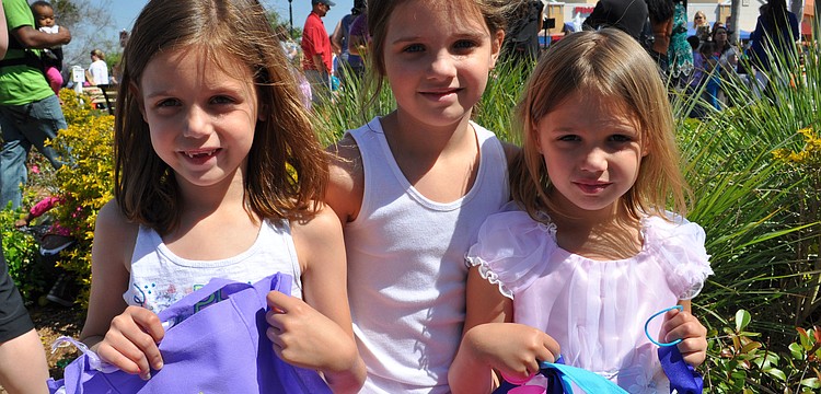 Skylar, Taylor and Katie Ramirez were in town visiting their grandparents, Lakewood Ranch residents Diane and Bill Nelson, not pictured.