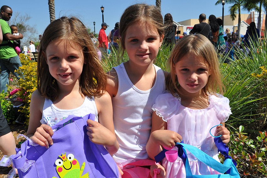 Skylar, Taylor and Katie Ramirez were in town visiting their grandparents, Lakewood Ranch residents Diane and Bill Nelson, not pictured.