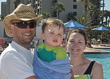 Paul, George, 1, and Penny Brown