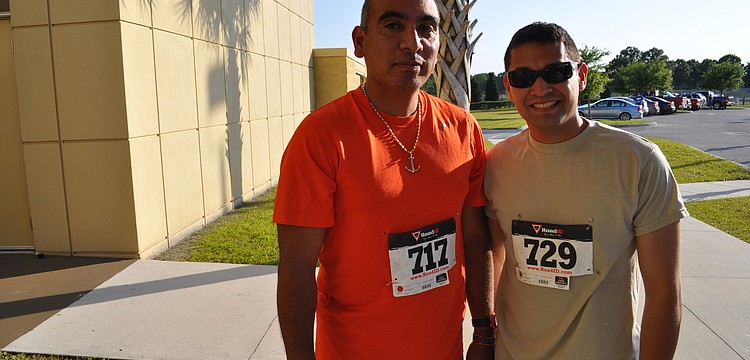Saldivar David and Rafael Ortegon, both deputies with the Sheriffâ€™s Office