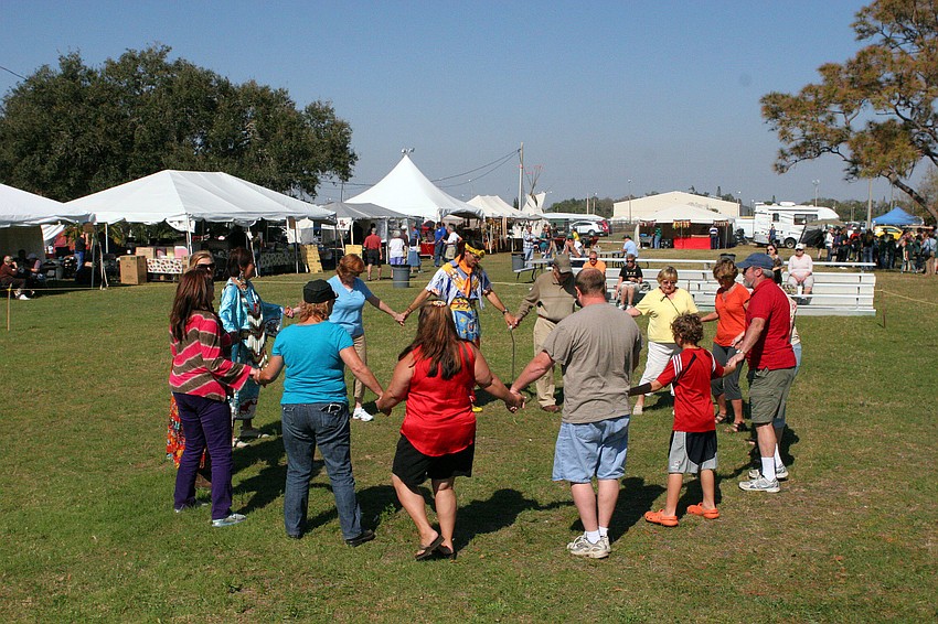 Southern Horse encouraged the audience to come out and dance with Rita Horse and David Wittmar Friday, Jan. 25, at the Native American Indian Festival.