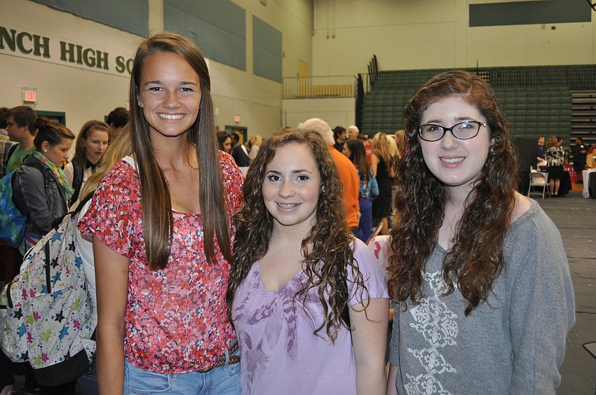 Ashley Bongart hopes to earn a tennis scholarship, Tiffany Hill wants to swim in college and Emma Harb wants to attend Florida State.