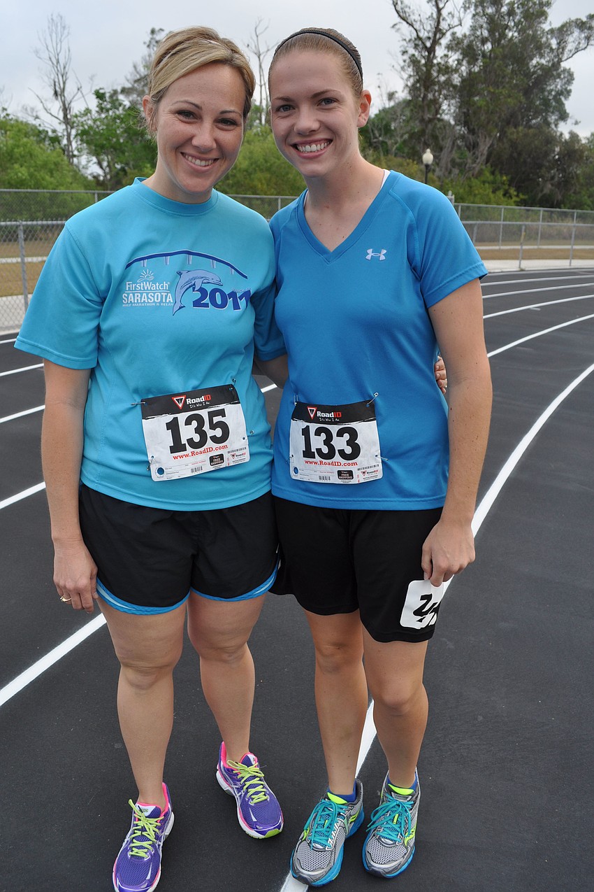 Rachel Shephard and Kaycee Wells, a Braden River graduate, came out to support friends in the softball program.