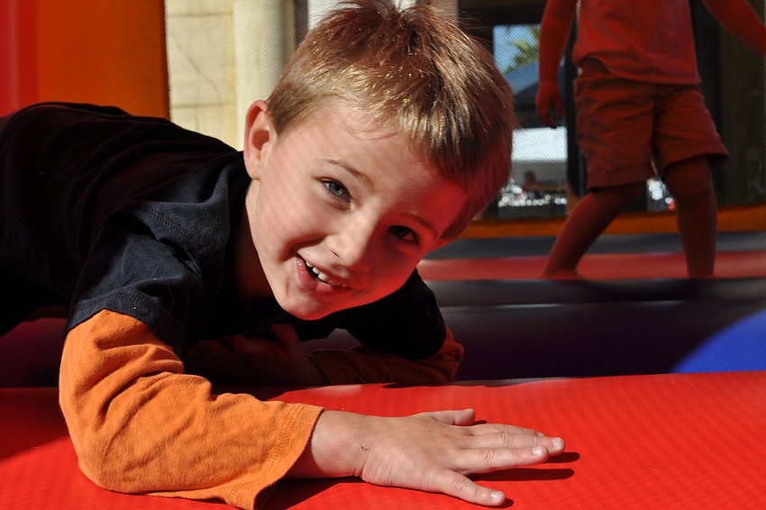 William McCoy, 4, loved the bounce house.