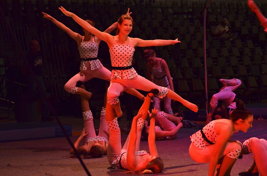 Girls Hand Balancing