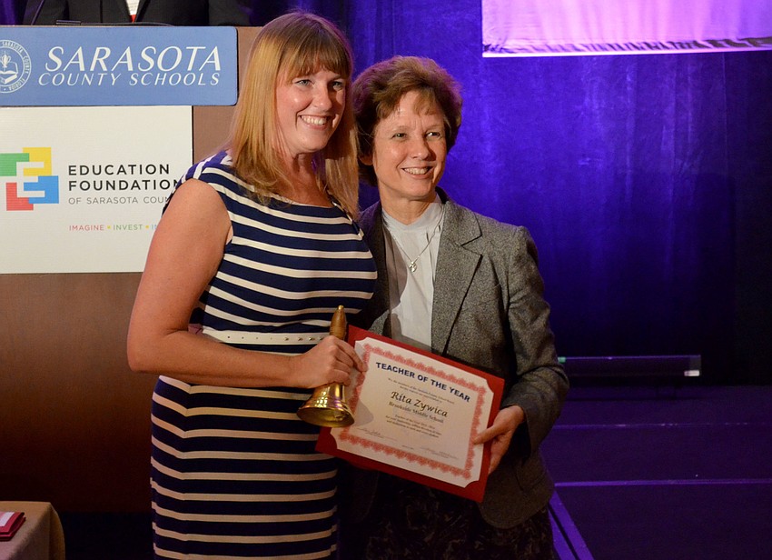 Rita Zywica and Superintendent of Schools, Lori White