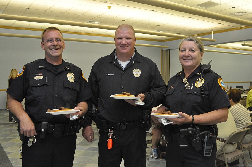 Sean Nagell, Dennis Silverio and Capt. Monica Quarmby