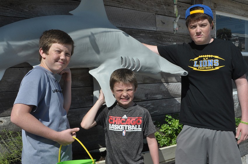 Patrick, 11, Quinn, 8, and Ian Farnan, 15