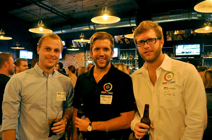 Jake Whitacre with Sean Zametz and his brother, Chris.
