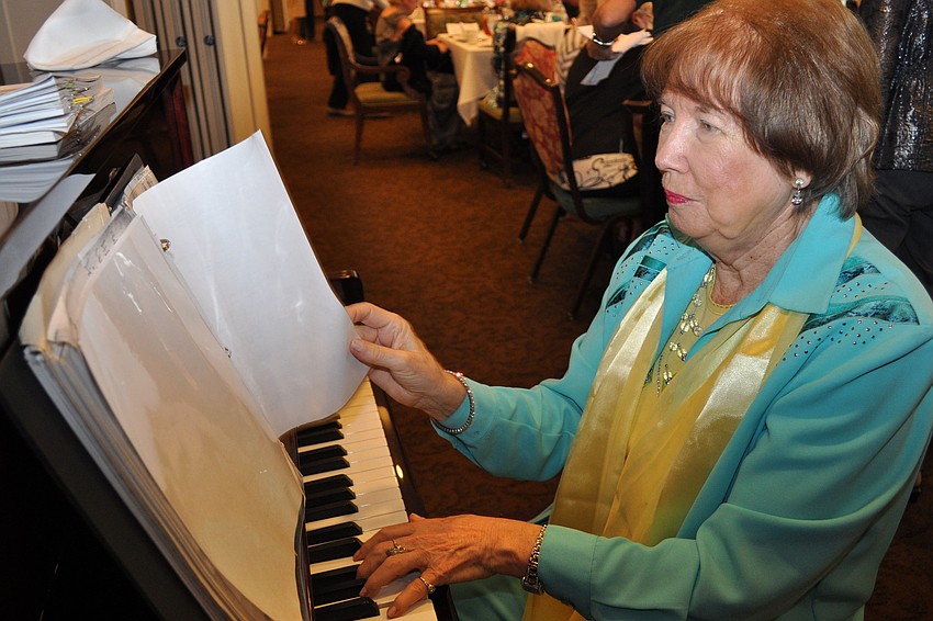 Marian Cox provided live music.