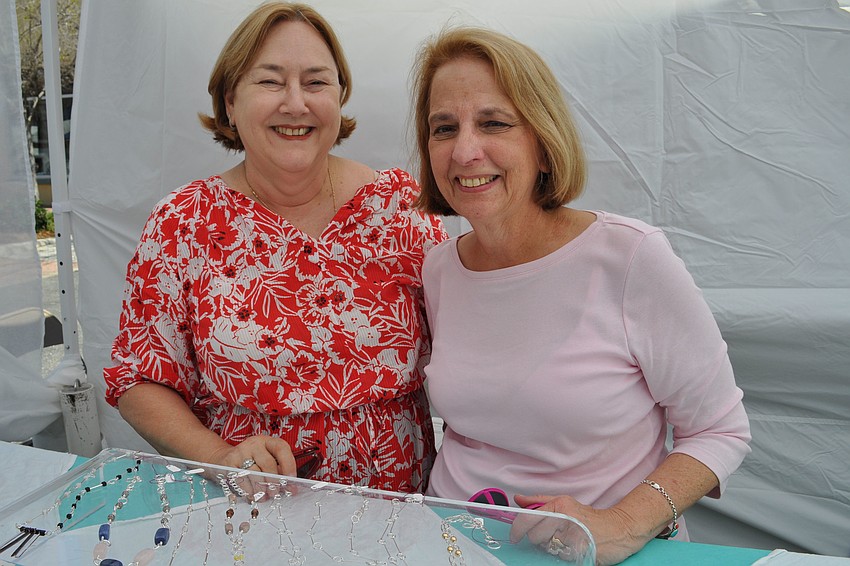 Susan Busch visited her artist friend, Fran Topp, who showcased her sterling silver jewelry.