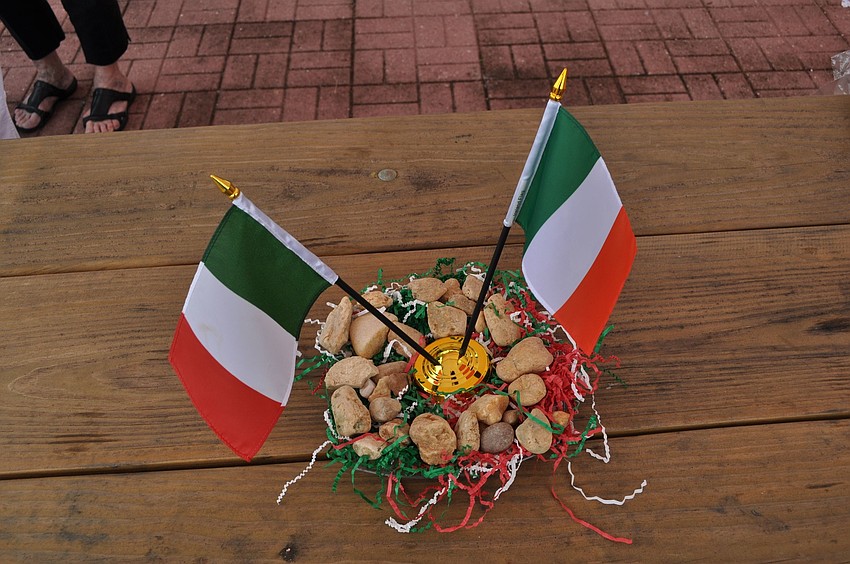 There were flags for both Ireland and Italy on every table at the party Sunday, March 17 at Our Lady of Mount Caramel Parish.