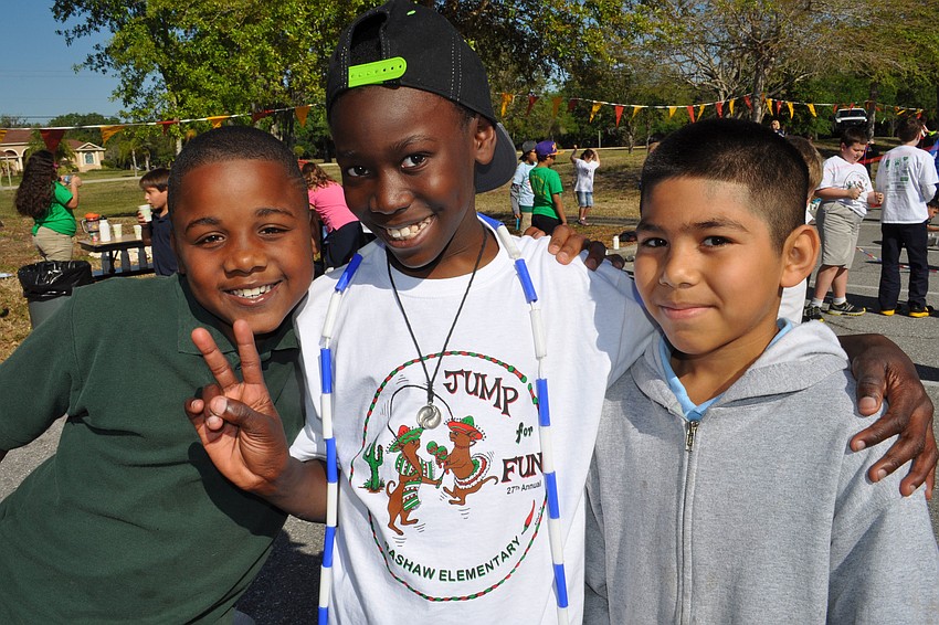 Jesiah Coleman, Dashawn Holte and Abelardo Jaimes had fun together.