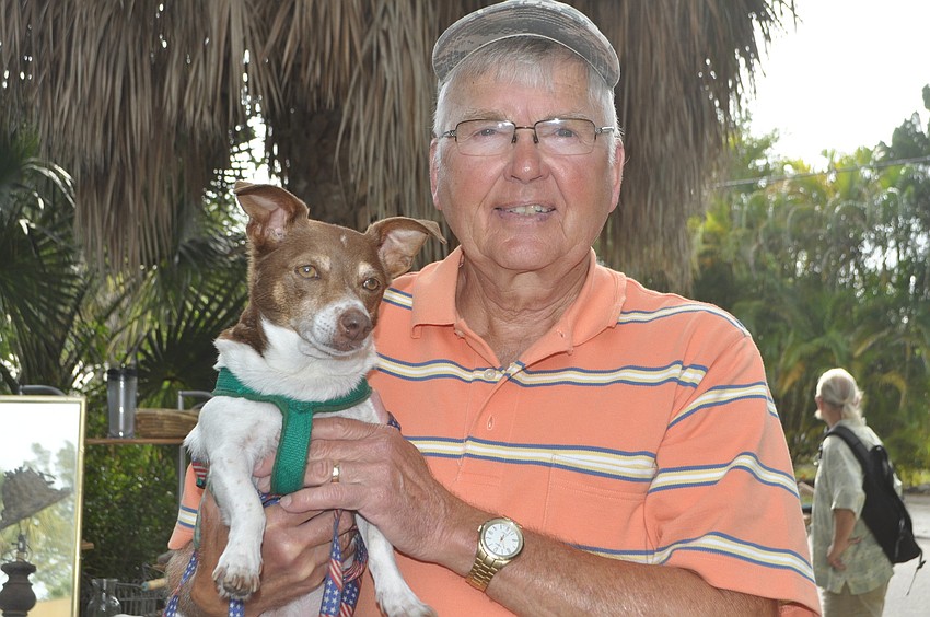 Bob Rinzema with Sammy, his Jack Russell terrier