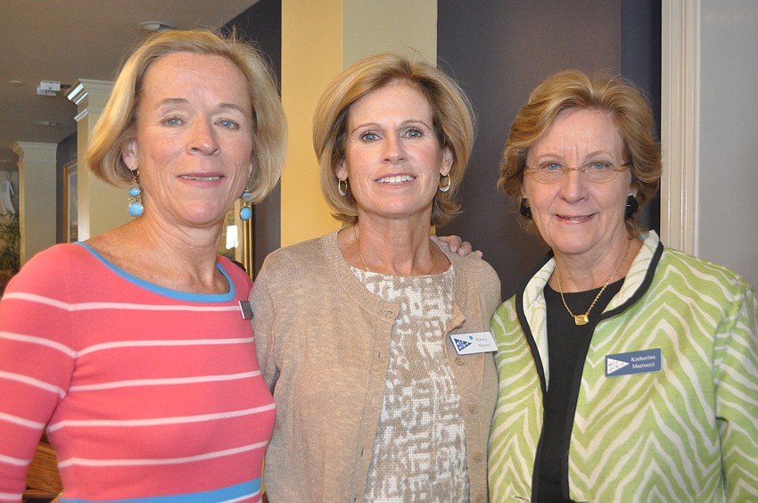 Marie Hunter, Nancy Moore and Katherine Martucci