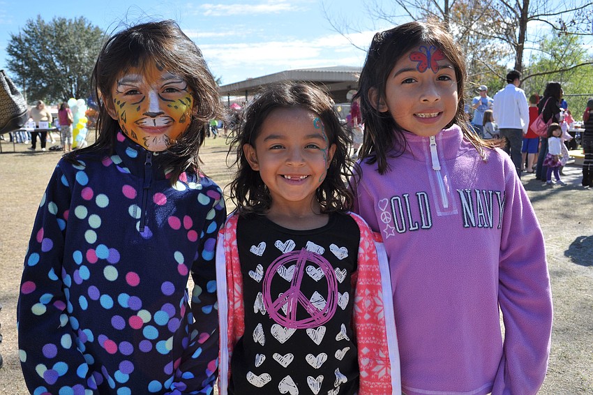 Sisters Emili Gomez, Leah Hernandez and Anisa Gomez were proud of their new looks.