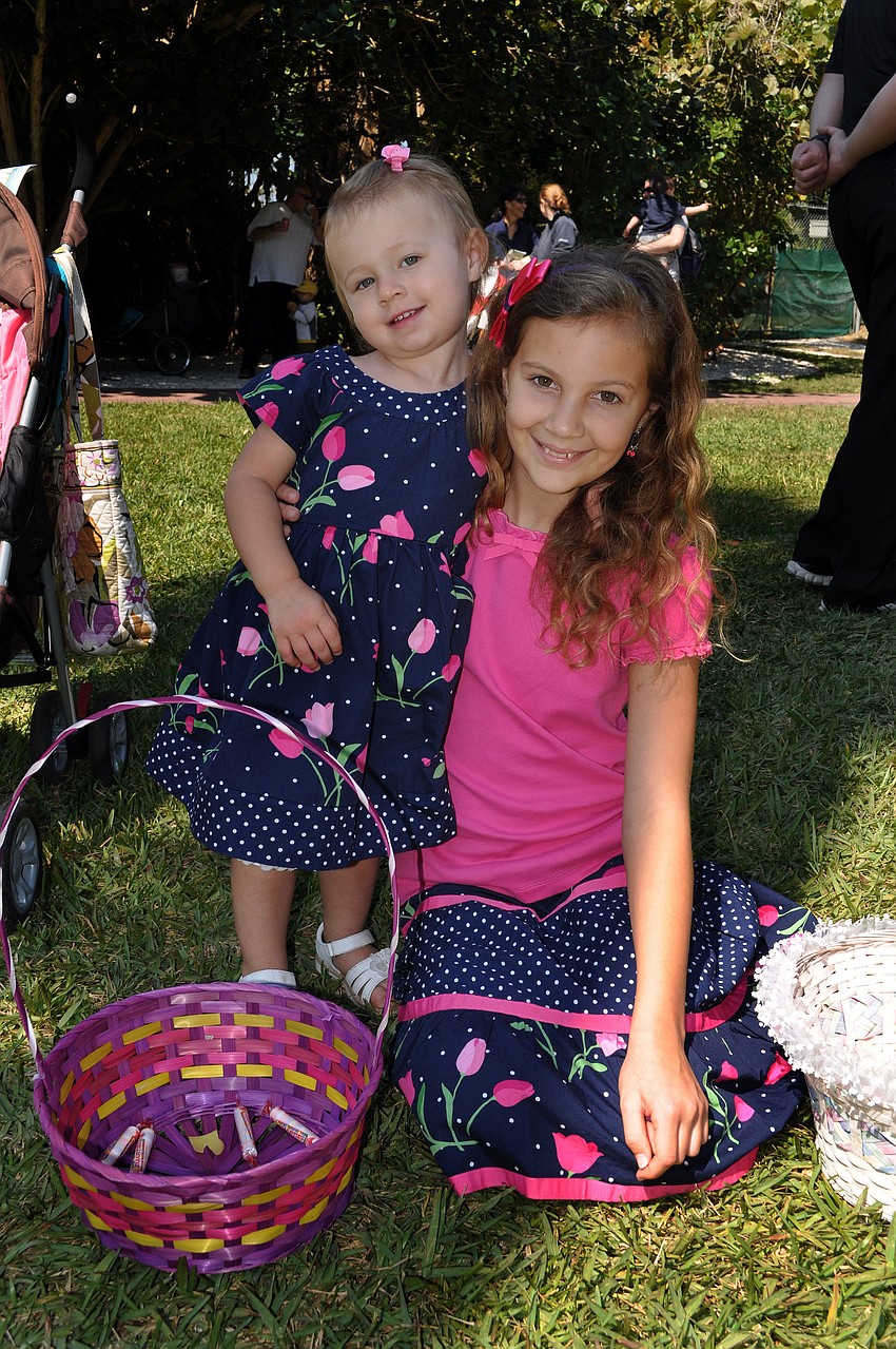 Madelyn Walsh, 2, and her aunt Abbey Walsh, 10, wore matching outfits to Jungle Gardensâ€™ 12th annual Jungle Trails and Bunny Tails.
