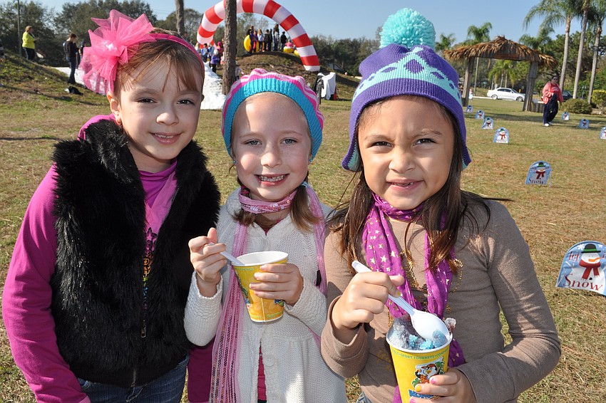 Mariella Cheno, Kylee Pavkovich and Alana Kutt are in the first grade at The Tabernacle.