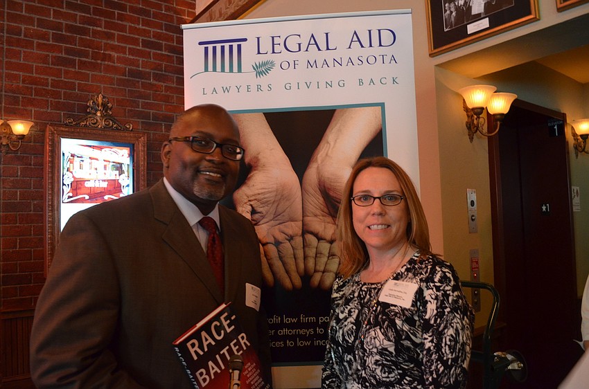 Guest speaker Eric Deggans and Linda Harradine